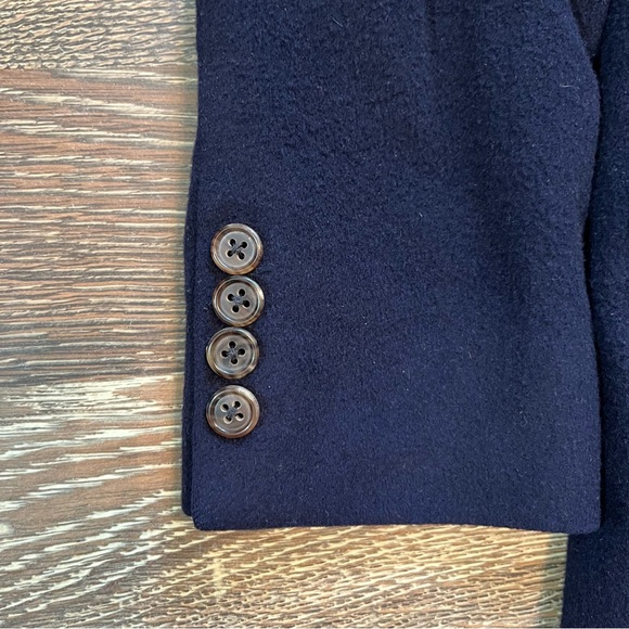 100% Cashmere Made in USA Mark Shale Navy Blue 2 Button Jacket Men’s M size 40 - Picture 11 of 13